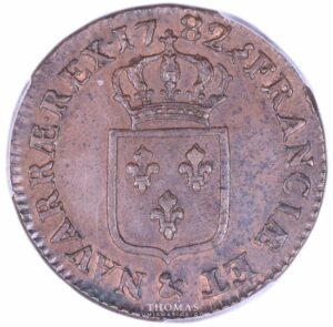 French royal coin louis xvi Sol 1782 aix reverse