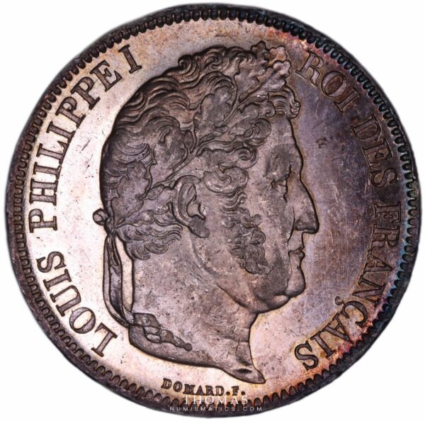 Splendide avers de monnaie moderne de 5 francs 1833 louis philippe Ier