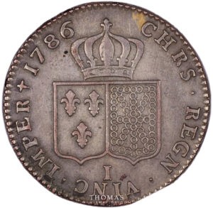 Monnaie louis xvi double louis d'or faux d'époque 1786 I limoges revers