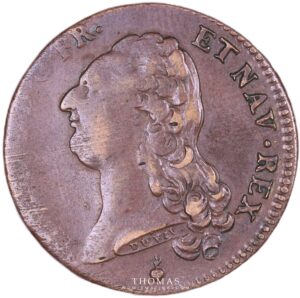 Monnaie louis xvi Double louis or faux d'époque 1788 AA metz avers