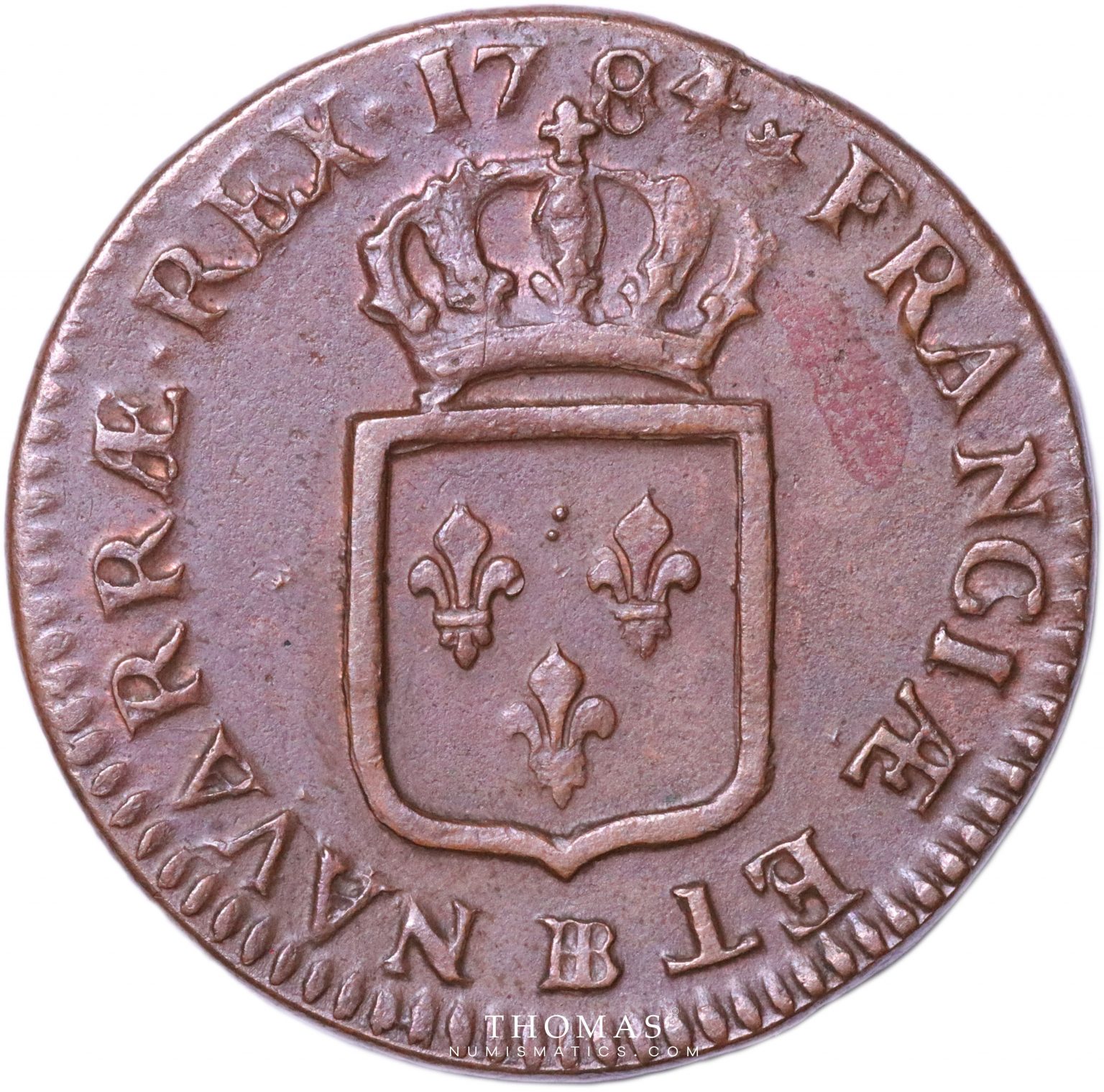 Louis XVI - Sol à L'écu - 1784 BB Strasbourg - Thomas Numismatics