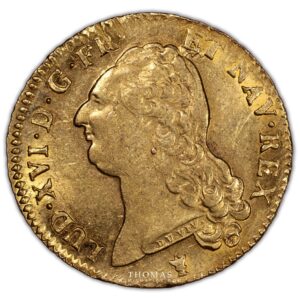 Gold double louis xvi or 1786 I limoges superb obverse