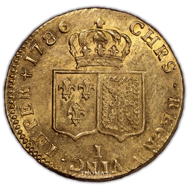 Gold double louis xvi or 1786 I limoges superb reverse