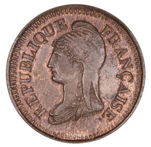 French modern coin Trial 10 centimes dupré 1870 BB strasbourg obverse