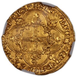 gold franc a cheval en or ms 62 reverse superb