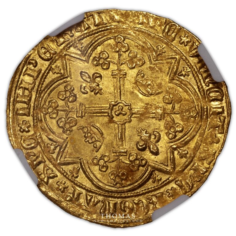 gold franc a pied or ms 65 reverse