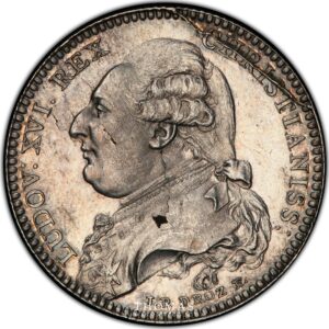 Louis xvi Ecu calonne 1787 silver PCGS SP63 obverse