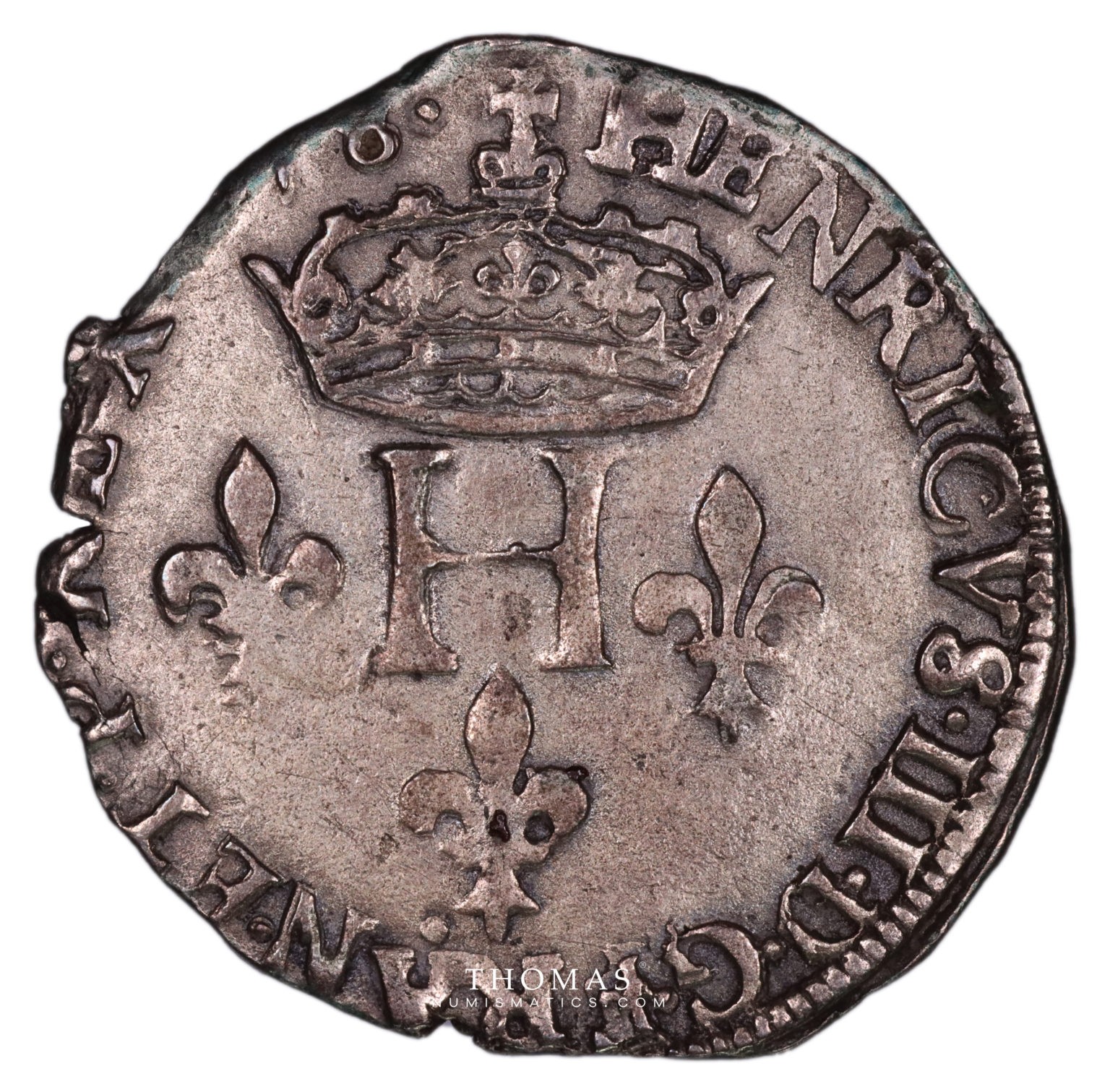 Double Sol Parisis En Billon - Henri III (1584, Atelier De Troyes), Monnaie Royale TB+