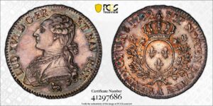 french coin louis xvi half ecu 1792 A PCGS MS 61
