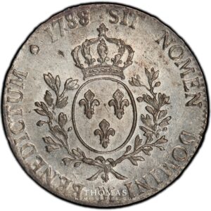 French coin louis xvi Ecu 1788 M reverse