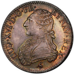 Monnaie louis xvi ecu 1789 A avers PCGS MS 64