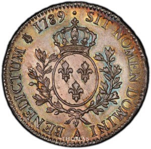 Monnaie louis xvi ecu 1789 A revers PCGS MS 64