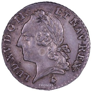 Revers de monnaie royale de louis xvi du vingtième d'écu 1779 A Paris