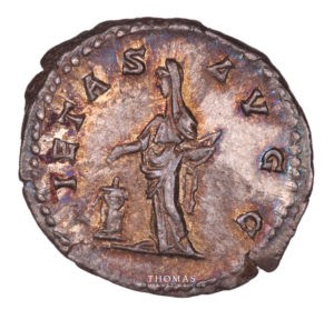 Revers de monnaie romaine du denier julia domna