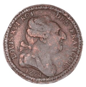 French royal coin trial 1791 obverse