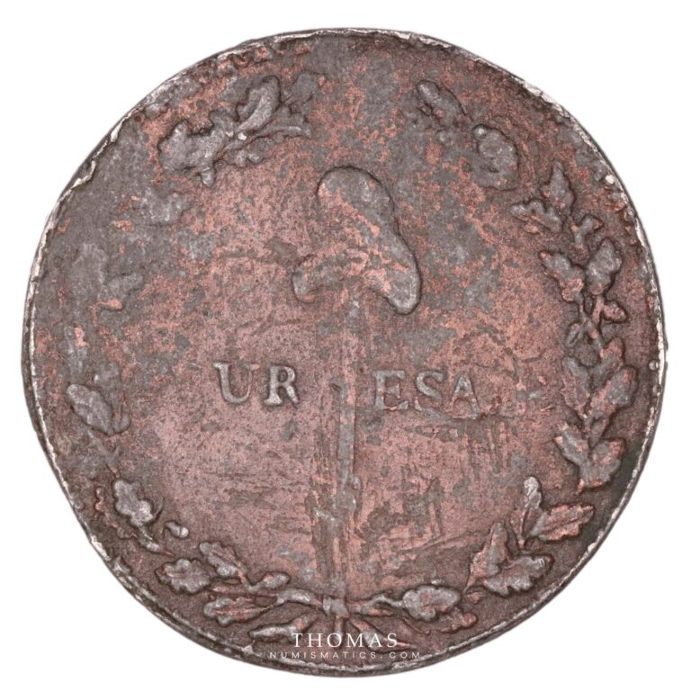 French royal coin trial 1791 reverse
