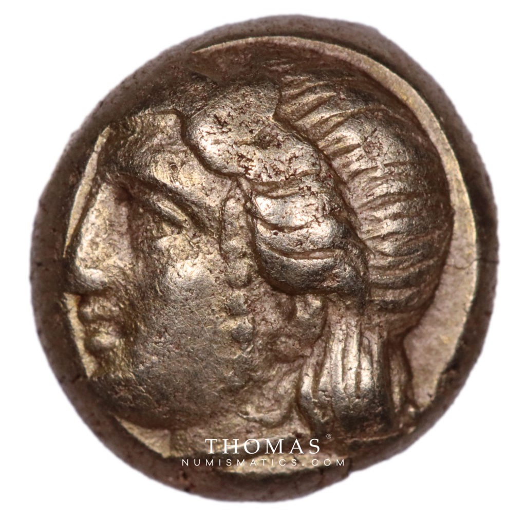 Avers de monnaie grecque hecte ionie phocée