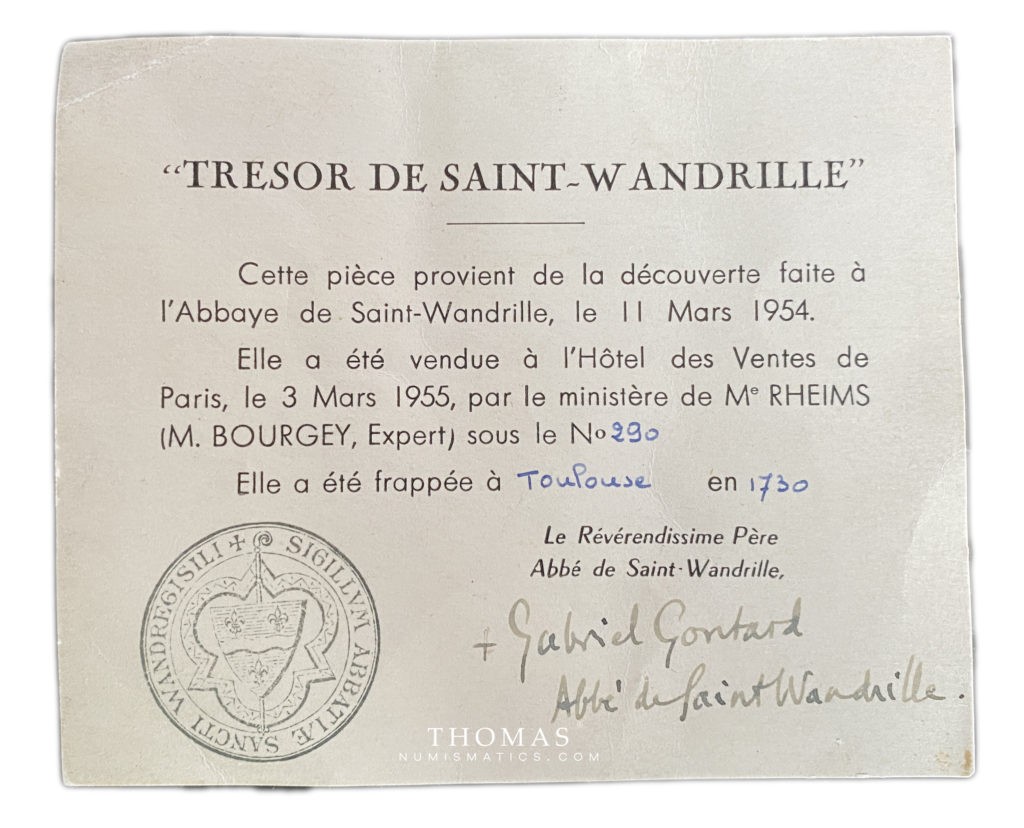certificat trésor saint - wandrille bourgey