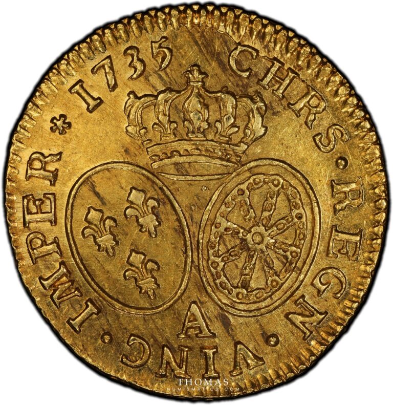 Louis gold or 1735 A - The Treasure of - Rue Mouffetard reverse