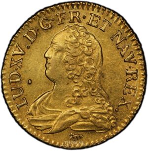Louis gold or 1735 A - The Treasure of - Rue Mouffetard obverse