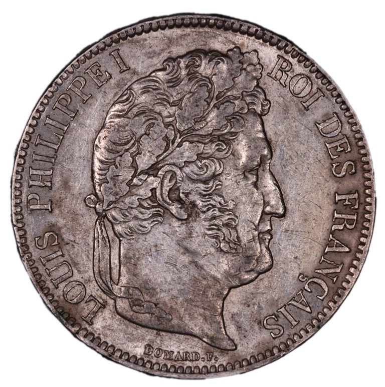 Louis philippe I 5 francs 1837 B Rouen avers