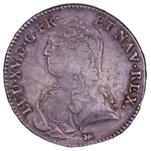 monnaie royale demi écu louis xv 1733 T Nantes avers