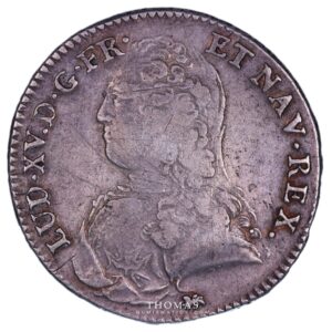 french royal coins half ecu louis xv 1733 T Nantes Obverse