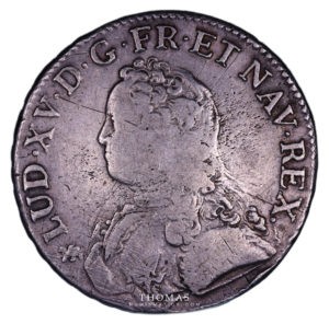 Monnaies royales francaises louis xv ecu 1731 T Nantes avers