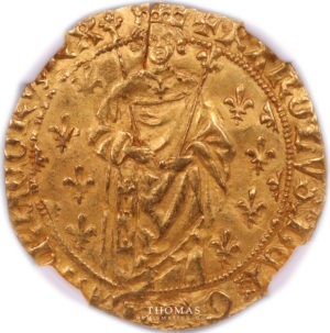 charles vii royal d'or poitiers ngc ms 63 avers