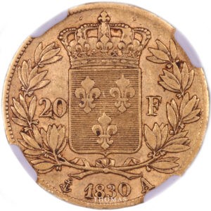 charles x 20 f or revers 1830 A