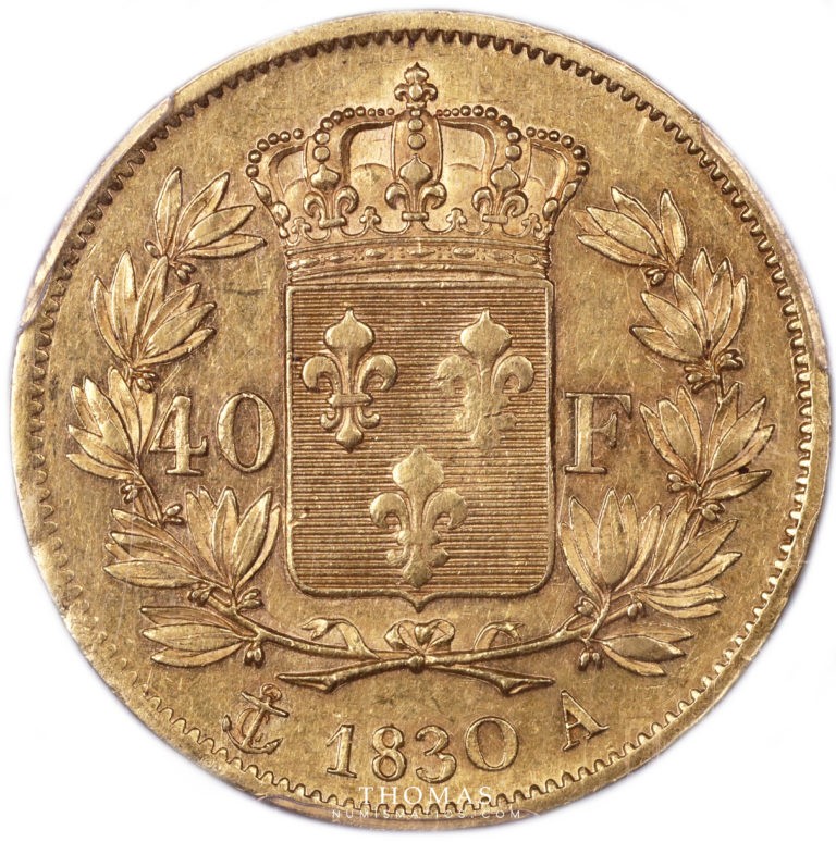 Charles X 40 francs or 1830 A revers-1