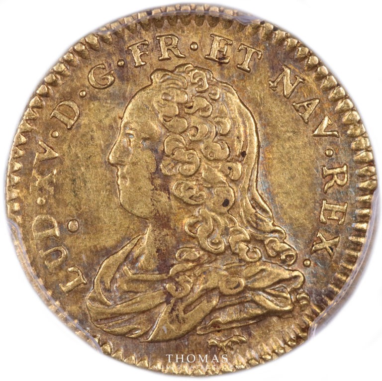 demi louis or trésor mouffetard 1726 A avers
