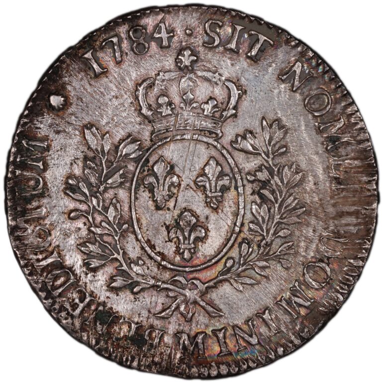French royal coin louis xvi 1784 M reverse