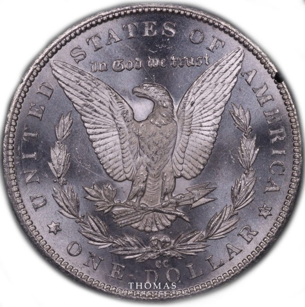 états unis 1 dollar 1884 morgan revers ms 64