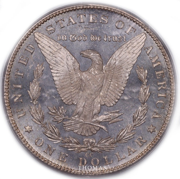 états unis 1 dollar morgan 1882 CC revers