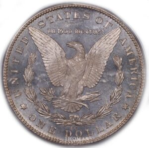 United-states 1 dollar mogran 1882 CC reverse