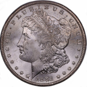 United-states 1 dollar Morgan 1881 CC obverse