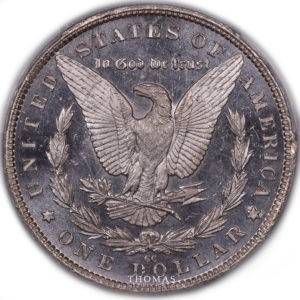 états-unis 1 dollar morgan 1883 CC revers