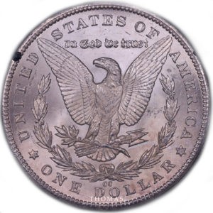 états unis 1 dollar morgan 1884 CC ms 63 revers
