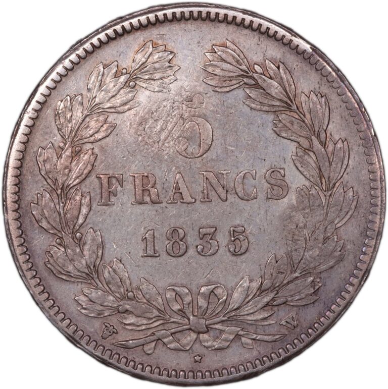 Louis phillippe I 5 francs reverse countermarked vendéenne