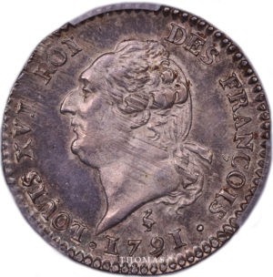 Louis xvi 15 sols 1791 A Paris avers