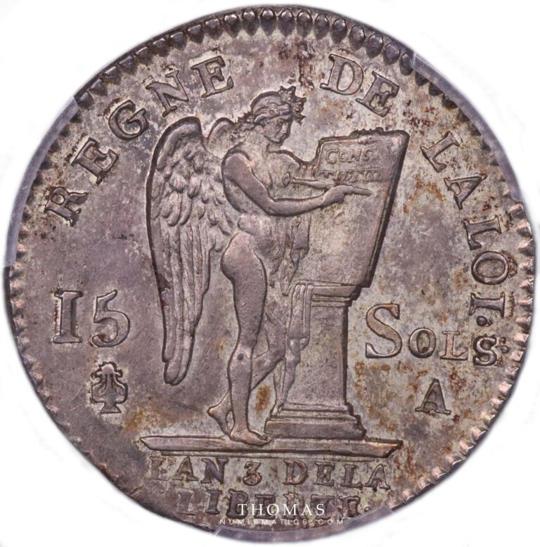 Louis xvi 15 sols 1791 A reverse