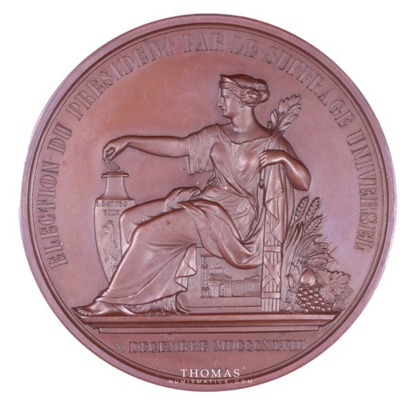 Médaille élection président 1848 avers