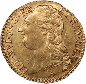 Monnaie ancienne louis xvi 1786 A avers louis or