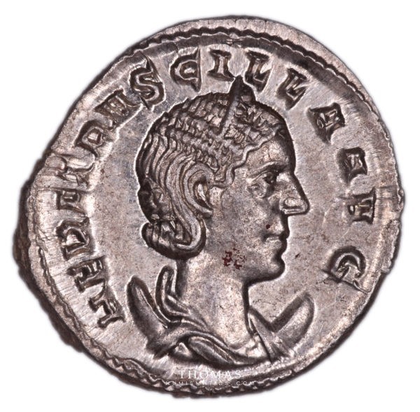 Monnaie romaine Etruscille avers