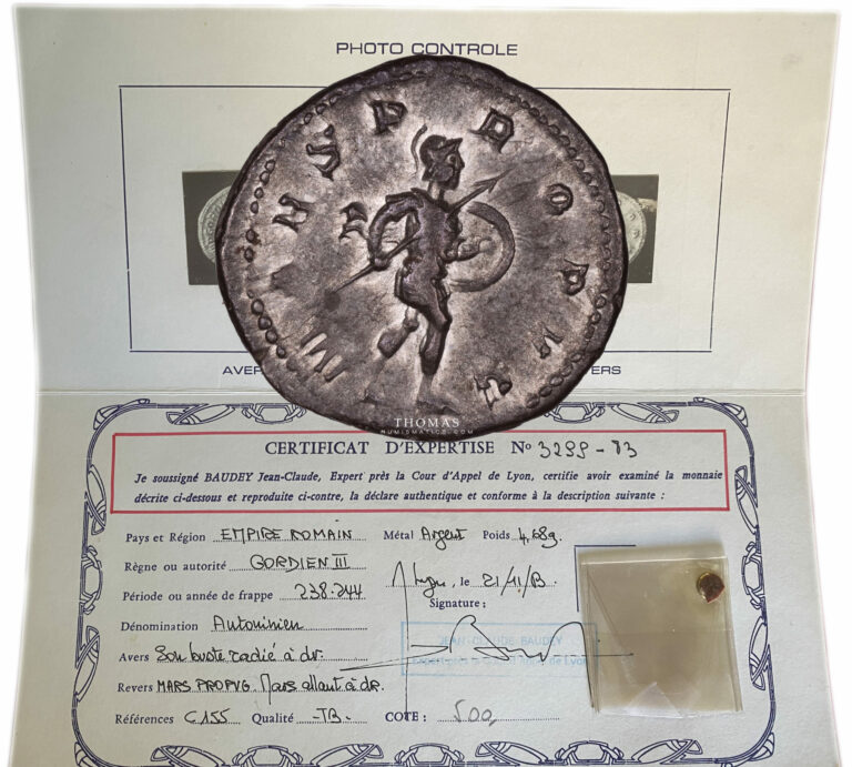roman coin reverse gordien III