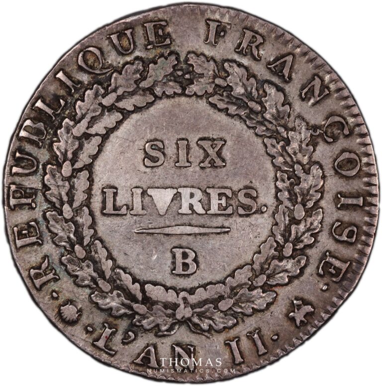 six livres convention rouen obverse