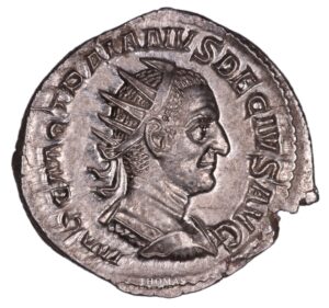 Trajan Dece antoninianus obverse