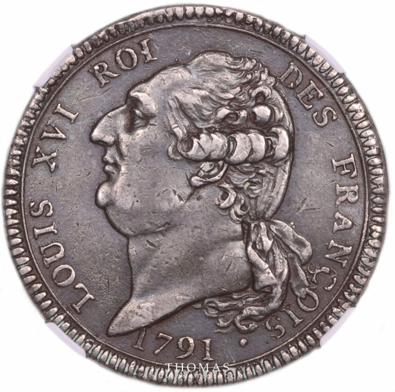 pattern unlisted ecu 1791 Dupre NGC AU 50 obverse