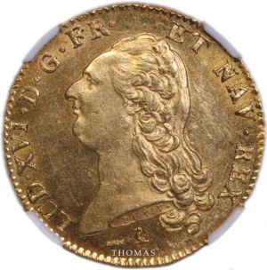 double louis xvi or 1790 A avers